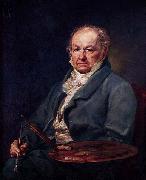 Vicente Lopez y Portana Portrat des Francisco de Goya painting